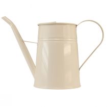 Article Arrosoir décoratif arrosoir d&#39;intérieur en métal crème H23cm 1,7L