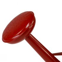 Article Arrosoir décoratif en métal rouge, pot de fleurs vintage 5 L, arrosoir d'intérieur rustique, H 26 cm