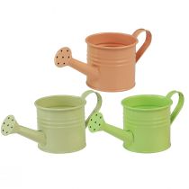 Article Arrosoir décoratif jardinière métal coloré 16,5x7cm 8 pcs