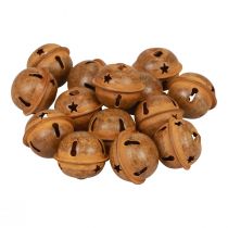 Article Cloches décoratives en métal Cloches de Noël décoratives rouille 2cm 24 pcs