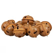 Article Cloches décoratives en métal Cloches de Noël décoratives rouille 2cm 24 pcs