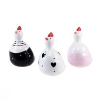 Article Poulets décoratifs Figurines de décoration de Pâques poussins 9,5 cm 3 pièces