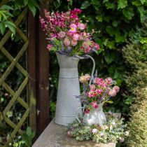 Pichet décoratif en métal pichet en métal blanc rustique Ø16,5cm H 41cm