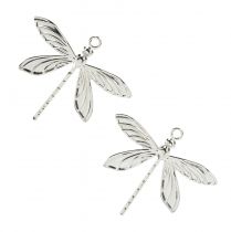 Article Libellules décoratives à suspendre décoration d&#39;été argent 5×4cm 36 pcs
