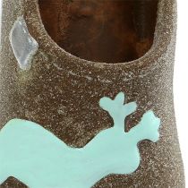 Article Chaussons décoratifs 9,5cm marron 6pcs