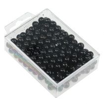 Article Perles décoratives Ø8mm noires 250 pcs