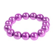 Article Perles décoratives Ø8mm violettes 250 pcs