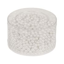 Article Perles décoratives à enfiler perles artisanales blanches 6mm 300g