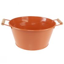 Article Bol décoratif avec anses métal marron orange Ø29cm H14,5cm