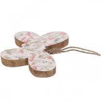 Article Déco papillon déco pendentif en bois motif 15x12x2cm