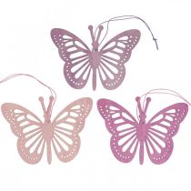 Déco papillons déco cintre violet/rose/rose 12cm 12pcs