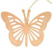 Article Papillons décoratifs à suspendre Orange/Rose/Jaune 12 cm 12 pièces