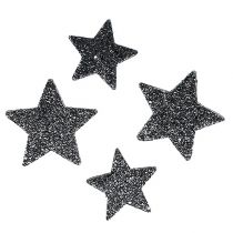 Étoiles décoratives à disperser 4-5cm noir 40pcs