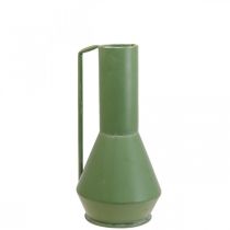 Article Vase décoratif métal anse verte cruche décorative 14cm H28.5cm