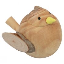 Article Oiseaux décoratifs oiseaux en bois décoration de table printemps nature 7cm 3 pcs