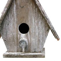 Nichoir décoratif à suspendre Birdhouse Deco Gris H22cm