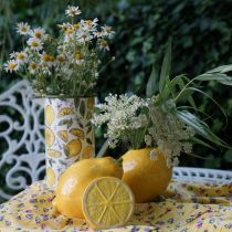 Déco de table décoration d&#39;été en céramique citron déco 11cm