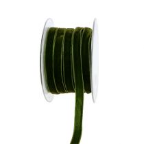 Ruban déco velours vert foncé 10mm 20m