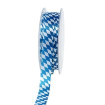 Ruban déco bleu-blanc 15mm 20m
