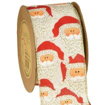 Article Ruban décoratif Père Noël 60 mm 10 m
