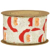 Article Ruban décoratif Père Noël 60 mm 10 m