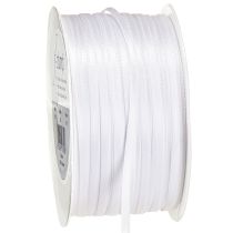 Article Ruban décoratif ruban satin blanc double ruban satin 3mm 50m