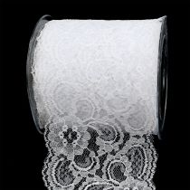 Article Ruban décoratif dentelle 100mm 10m blanc