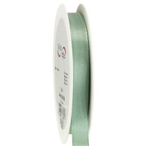 Article Ruban décoratif taffetas ruban cadeau vert sauge 15 mm 50 m