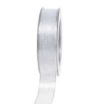 Article Ruban déco rayures lurex argent 25mm 20m