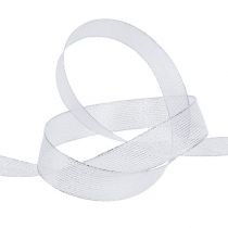 Article Ruban déco rayures lurex argent 25mm 20m