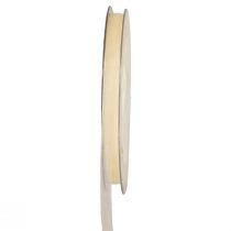 Article Ruban décoratif ruban cadeau crème organza lisière 6mm 50m
