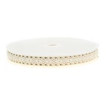 Article Ruban décoratif dentelle crème 16mm 20m