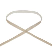 Ruban décoratif ruban de velours ruban cadeau velours beige 10mm 20m