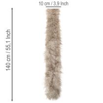 Article Ruban en fausse fourrure, ruban décoratif, long, doux, 10 x 140 cm, lot de 3