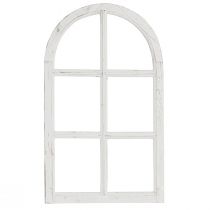 Article Fenêtre décorative shabby chic fenêtre décorative en bois blanc 40×70cm