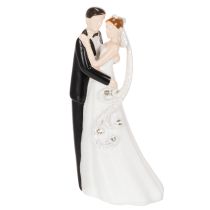 Article Figurine décorative représentant un couple de mariés, 10,5 cm