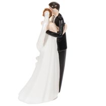 Article Figurine décorative représentant un couple de mariés, 10,5 cm