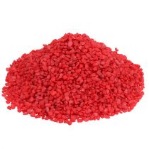 Granulé décoratif rouge 2mm - 3mm 2kg