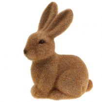 Article Déco lapin floqué marron 15cm 4pcs