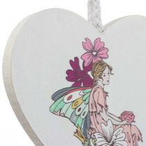 Article Coeur décoratif à suspendre, décoration pendentif coeur elfe 12cm 6pcs