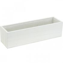 Article Boîte décorative pour plantation, jardinière, jardinière, décoration bois L32cm