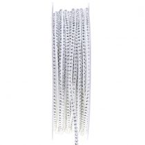 Cordelette décorative cloutée en cuir 3 mm 15 m blanc