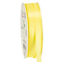 Article Ruban décoratif taffetas ruban cadeau jaune clair 10 mm 50 m