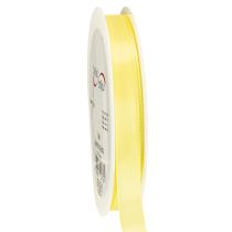 Article Ruban décoratif taffetas ruban cadeau jaune clair 15 mm 50 m