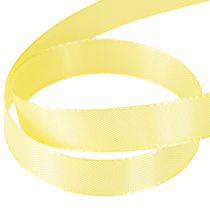 Article Ruban décoratif taffetas ruban cadeau jaune clair 15 mm 50 m