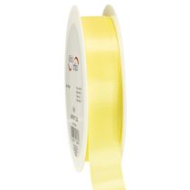 Article Ruban décoratif taffetas ruban cadeau jaune clair 25 mm 50 m
