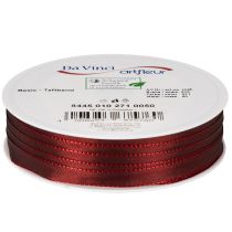 Article Ruban décoratif en taffetas, étroit, pour emballage cadeau, 10 mm de large, 50 m de long