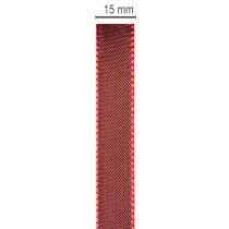 Article Ruban cadeau, ruban taffetas festif pour loisirs créatifs, 15 mm de large, 50 m de long
