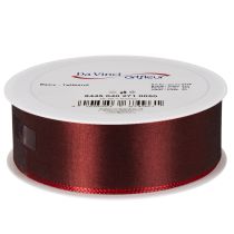 Article Ruban décoratif en taffetas rouge, polyvalent, 40 mm x 50 m