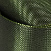Article Ruban de satin pour emballage cadeau, ruban de taffetas, vert, 40 mm de large, 5 m de long